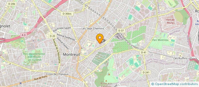 localisation de l'entreprise SCI J L G à MONTREUIL