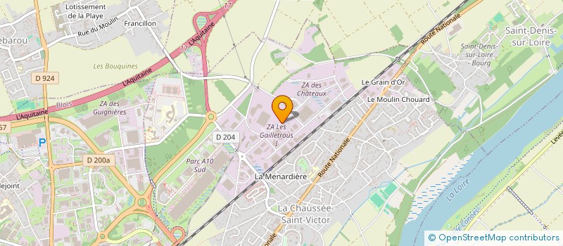 localisation de l'entreprise SCI J.L.G.  LA CHAUSSEE-SAINT-VICTOR