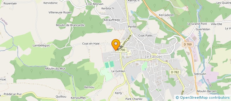 localisation de l'entreprise SCI J.L.G.  LE FAOUET