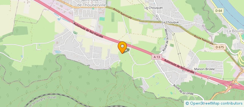 localisation de l'entreprise SCI J.L.H.T.  SAINT-OUEN-DE-THOUBERVILLE