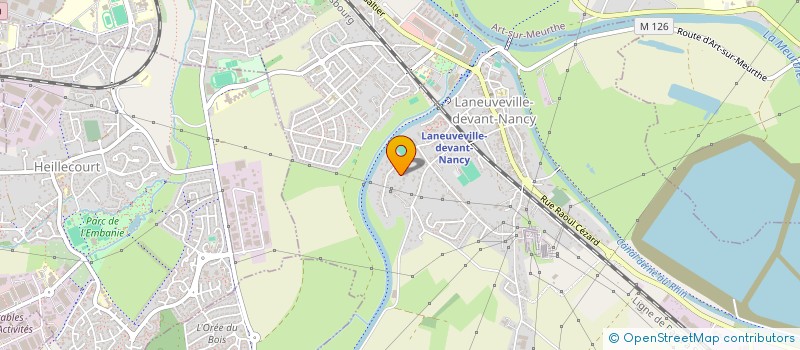 localisation de l'entreprise SCI J.L.J.  LANEUVEVILLE-DEVANT-NANCY