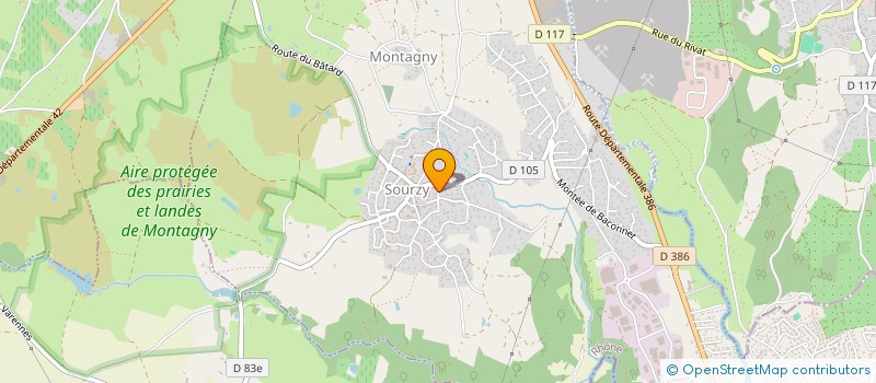 localisation de l'entreprise SCI J L L  MONTAGNY