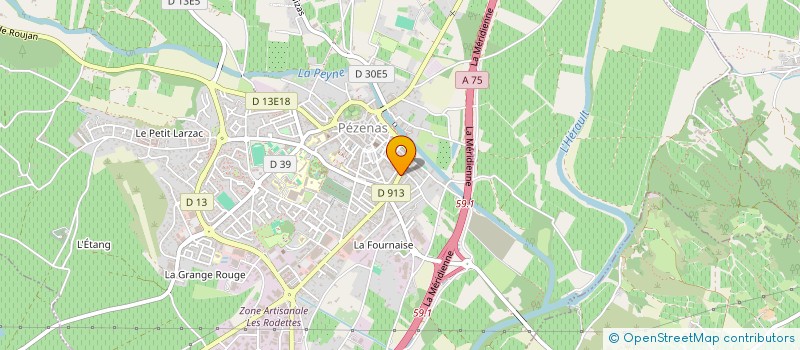 localisation de l'entreprise SCI J.L.L  PEZENAS