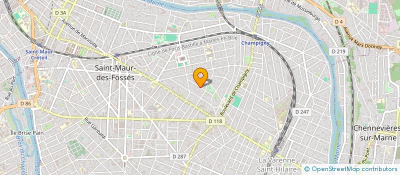 localisation de l'entreprise SCI J.L.M.  SAINT-MAUR-DES-FOSSES