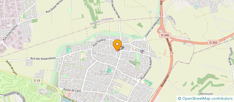 localisation de l'entreprise SCI J L M  CHASSIEU