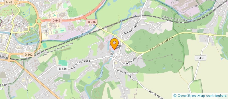 localisation de l'entreprise SCI J.L.M.  ROUSIES