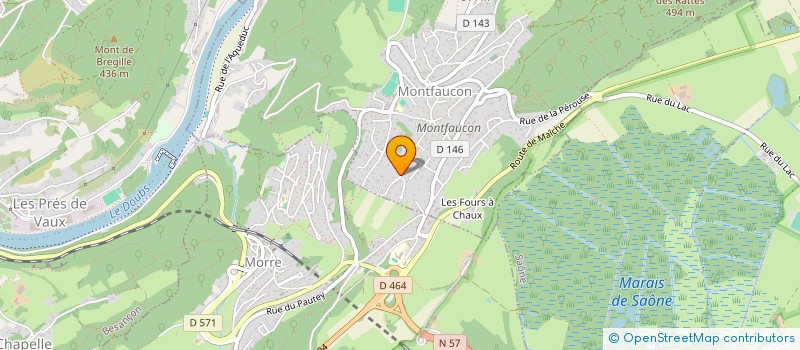 localisation de l'entreprise SCI J.L.M.F.  MONTFAUCON