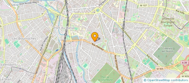 localisation de l'entreprise SCI J L N à DIJON