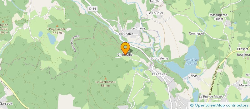 localisation de l'entreprise SCI J.L.P.  SAINT-LAURENT-LES-EGLISES