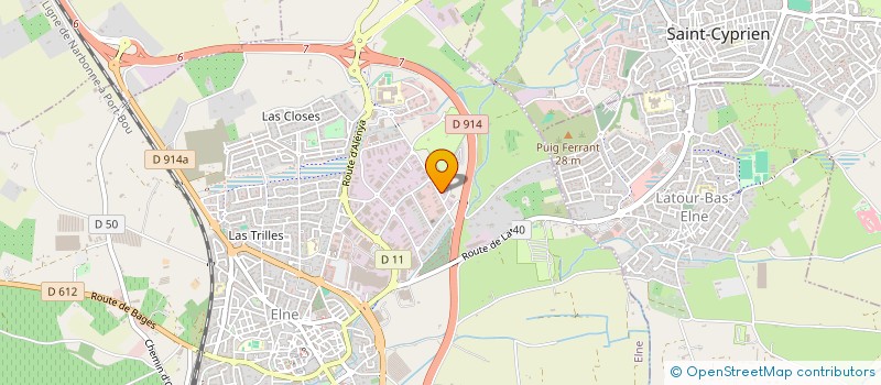 localisation de l'entreprise SCI J.L.S  ELNE