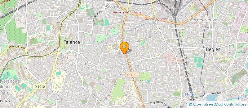 localisation de l'entreprise SCI J. LINQUETTE  TALENCE