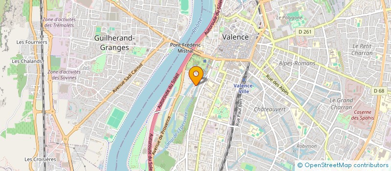 localisation de l'entreprise SCI J M  VALENCE