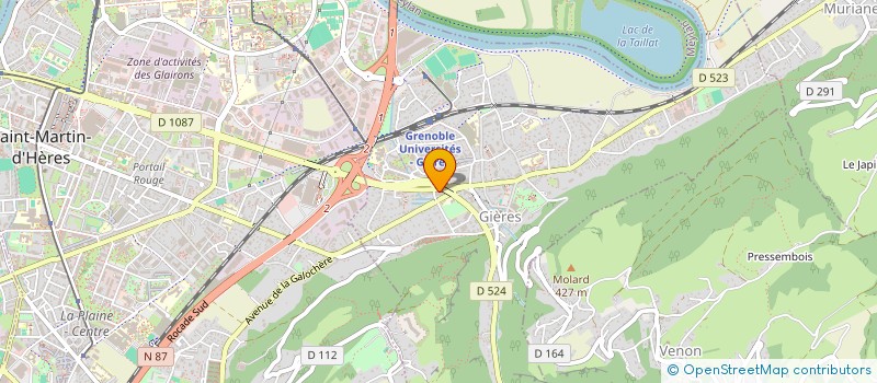 localisation de l'entreprise SCI J & M  GIERES