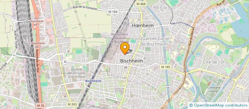 localisation de l'entreprise SCI J & M  BISCHHEIM