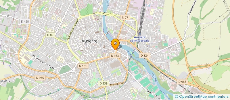 localisation de l'entreprise SCI J M A à AUXERRE