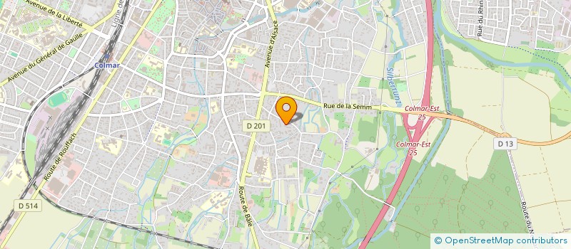 localisation de l'entreprise SCI J M A  COLMAR