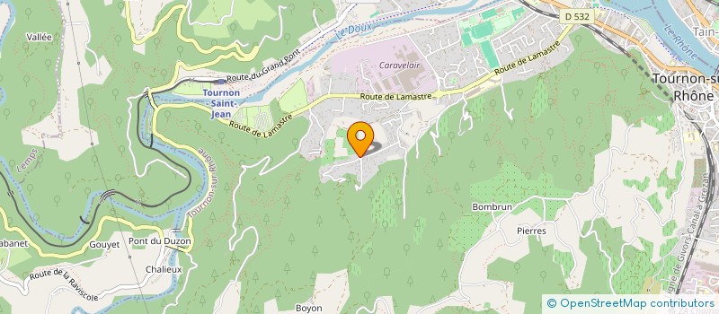localisation de l'entreprise SCI J.M.A à TOURNON-SUR-RHONE