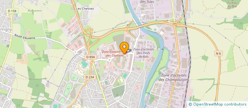 localisation de l'entreprise SCI J.M.A.B à AUXERRE