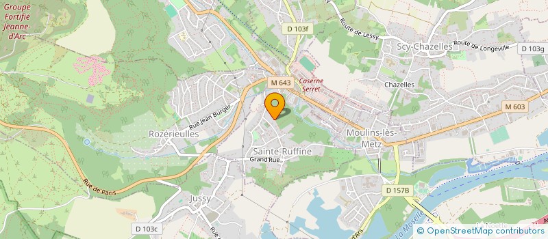 localisation de l'entreprise SCI J M B  SAINTE-RUFFINE