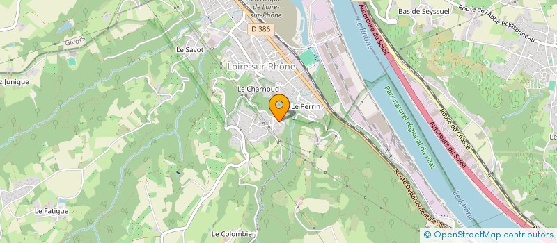 localisation de l'entreprise SCI J.M.C.  LOIRE-SUR-RHONE