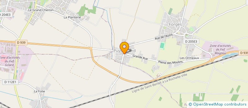 localisation de l'entreprise SCI J M C A  FORGES