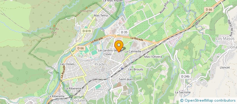 localisation de l'entreprise SCI J.M.C.I.  PRADES