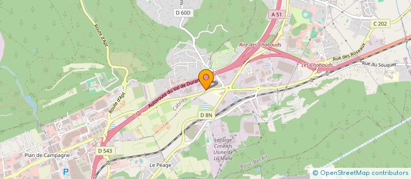 localisation de l'entreprise SCI J.M.C. LA MALLE à BOUC-BEL-AIR