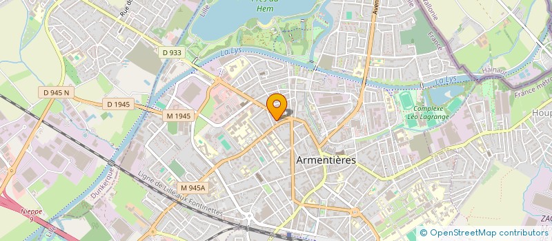 localisation de l'entreprise SCI J M C M  ARMENTIERES