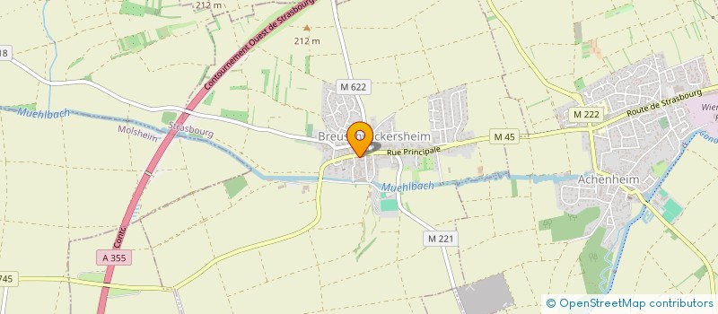 localisation de l'entreprise SCI J&M.CAP  BREUSCHWICKERSHEIM