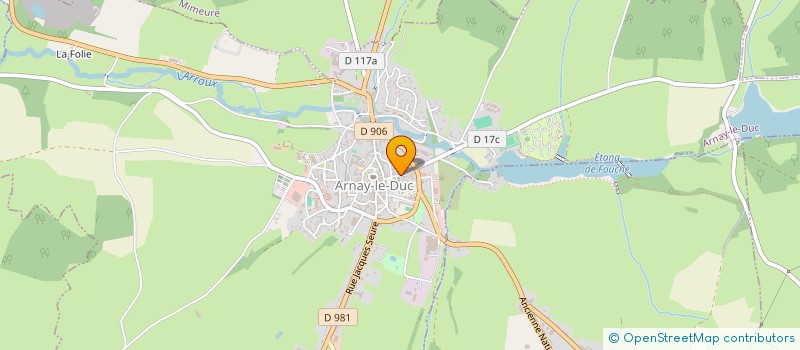 localisation de l'entreprise SCI J.M.D  ARNAY-LE-DUC