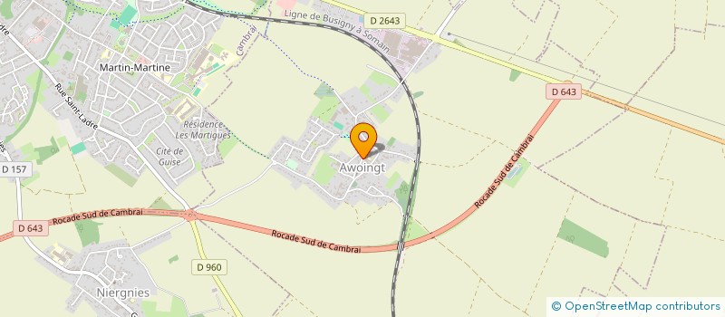 localisation de l'entreprise SCI J M D  AWOINGT