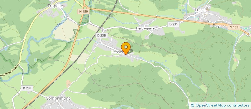 localisation de l'entreprise SCI J.M.G.S.  LUSSE