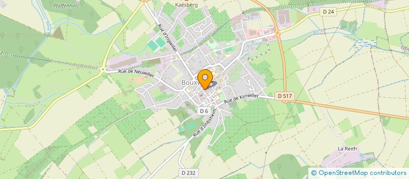 localisation de l'entreprise SCI J.M.H.  BOUXWILLER