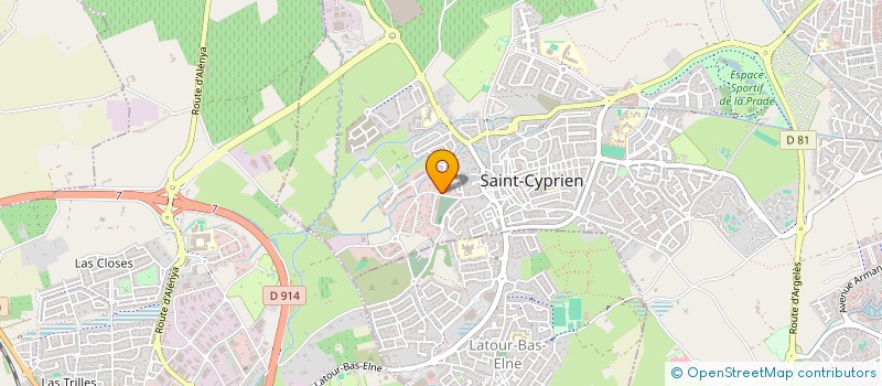 localisation de l'entreprise SCI J M H à SAINT-CYPRIEN