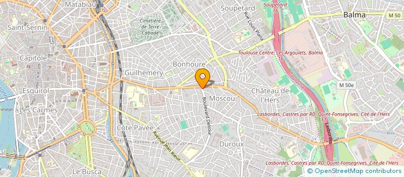 localisation de l'entreprise SCI J M H à TOULOUSE