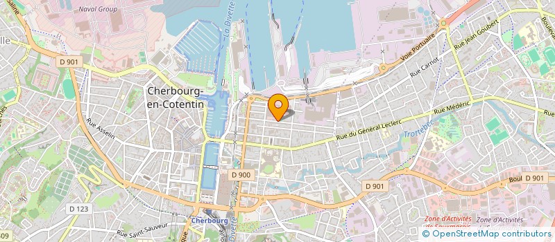 localisation de l'entreprise SCI J.M.H à CHERBOURG-EN-COTENTIN