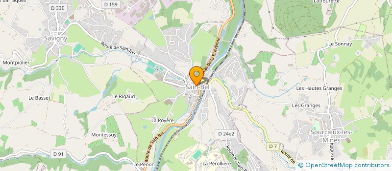 localisation de l'entreprise SCI J & M IMMO  SAIN-BEL