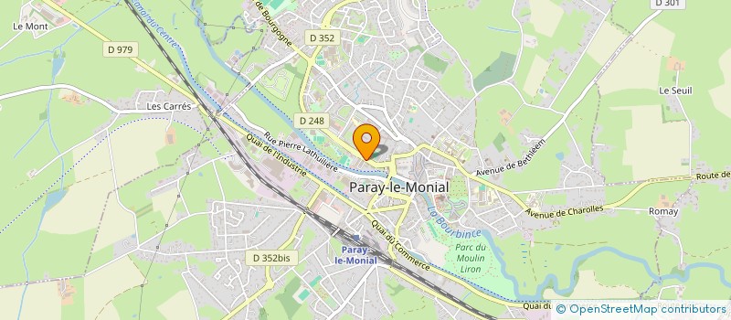 localisation de l'entreprise SCI J. M. J  PARAY-LE-MONIAL