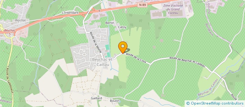 localisation de l'entreprise SCI J M L  BEYCHAC-ET-CAILLAU