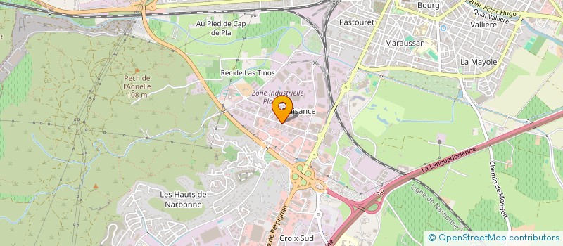 localisation de l'entreprise SCI J M M A à NARBONNE