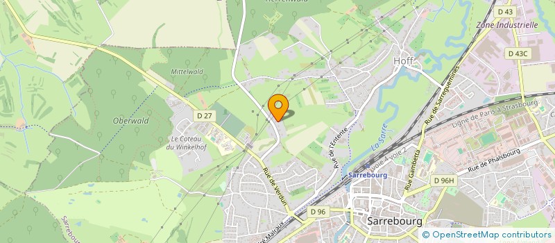 localisation de l'entreprise SCI J.M.M.W à SARREBOURG