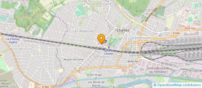 localisation de l'entreprise SCI J M P  CHELLES