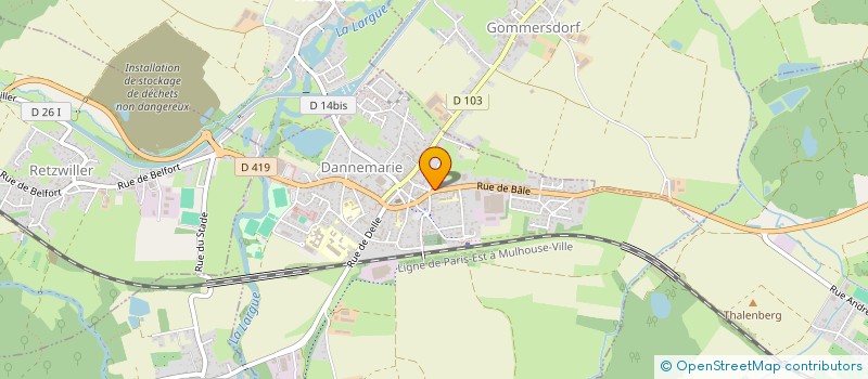 localisation de l'entreprise SCI J.M.R  DANNEMARIE