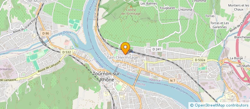 localisation de l'entreprise SCI J.M.S.  TAIN-L'HERMITAGE