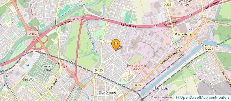 localisation de l'entreprise SCI J.M.S.  ILLZACH