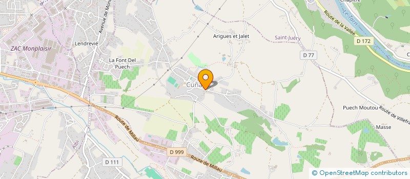 localisation de l'entreprise SCI J.M.S.  CUNAC