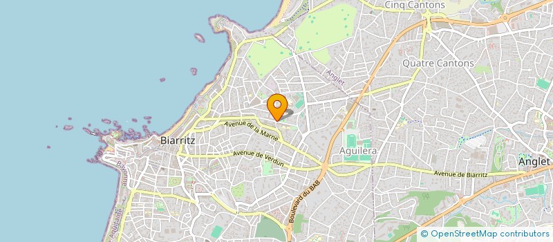 localisation de l'entreprise SCI J M T à BIARRITZ
