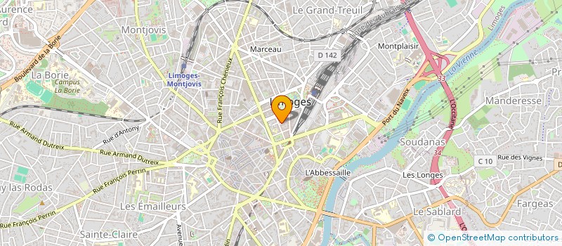 localisation de l'entreprise SCI J&MAC  LIMOGES