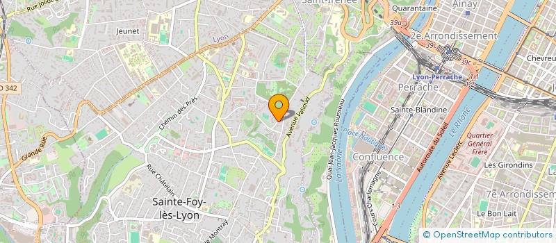 localisation de l'entreprise SCI J.MAG  SAINTE-FOY-LES-LYON