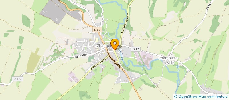 localisation de l'entreprise SCI J-MAG à CHAMPLITTE